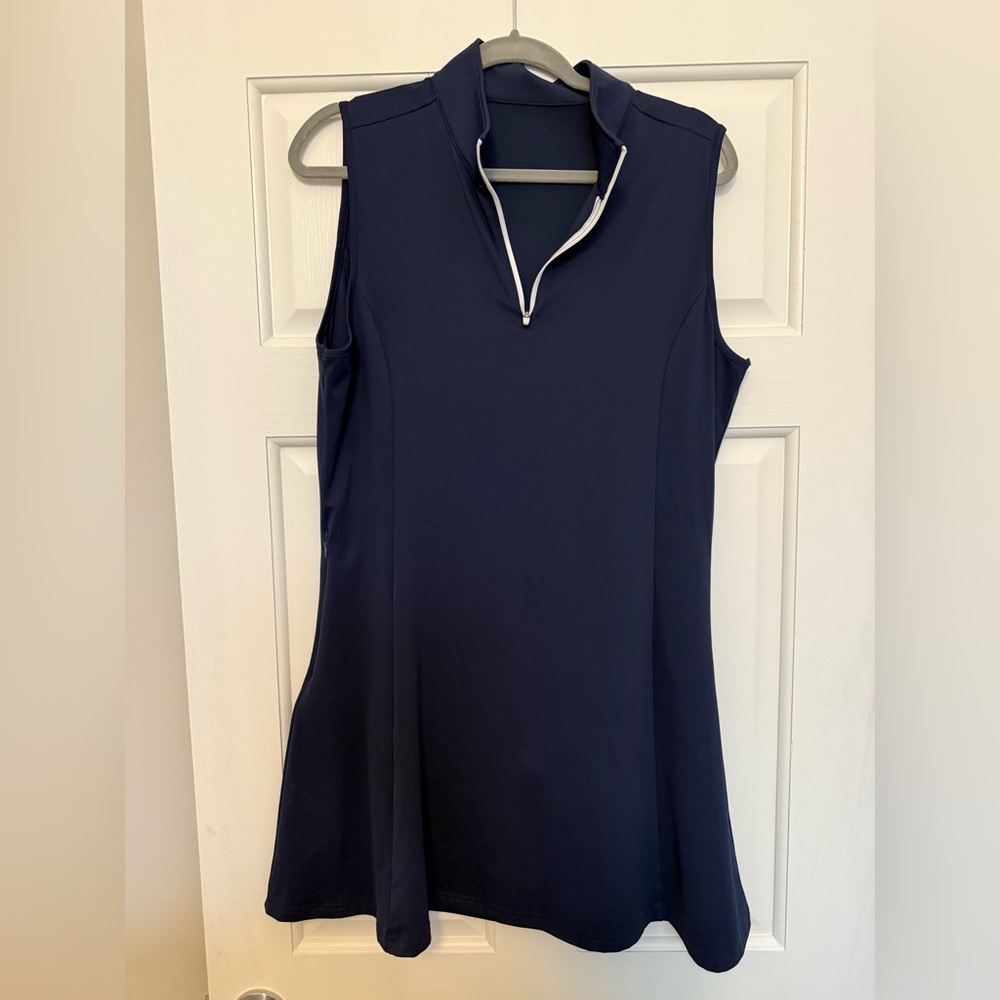 Amazon Navy Blue Sleeveless Dress